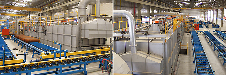 Walking Beam Type CNG Cylinders Hardening Line